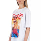 Frankie Morello White Cotton Women T-Shirt