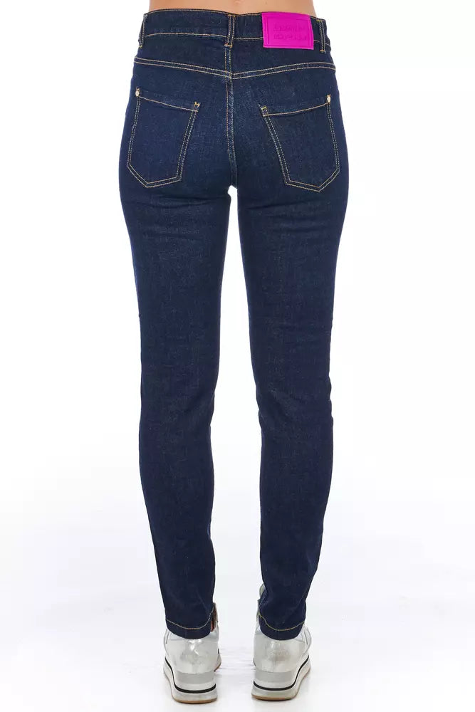 Frankie Morello Blue Denim Women Jeans