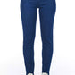 Frankie Morello Blue Cotton Women Skinny Jean