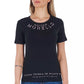 Frankie Morello Black Cotton Women T-Shirt