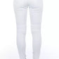 Frankie Morello White Cotton Women Jeans