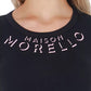 Frankie Morello Black Cotton Women T-Shirt