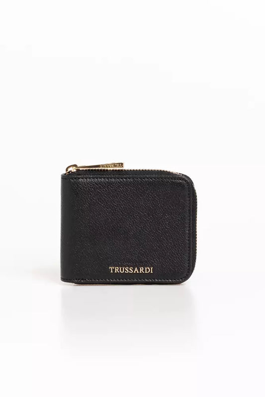 Trussardi Black Leather Women Wallet