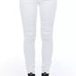 Frankie Morello White Cotton Women Jeans