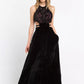 Trussardi Black Velvet Women Dress