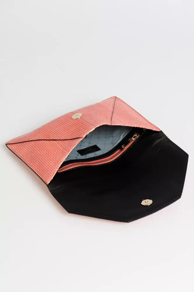 Trussardi Pink Leather Women Clutch