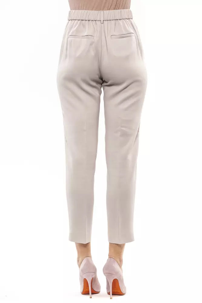 Peserico Beige Viscose Women Pant