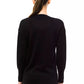 Montana Blu Black Wool Women Sweater