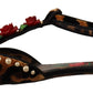 Dolce & Gabbana Floral Embellished Leopard T-Strap Sandals