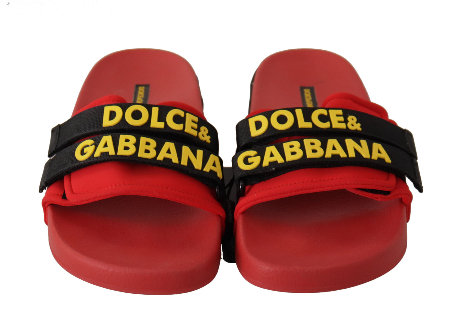 Dolce & Gabbana Chic Red Slide Sandals