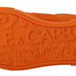 Dolce & Gabbana Chic Orange Suede Lace-Up Sneakers