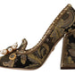 Dolce & Gabbana Elegant Gold Jacquard Brocade Pumps