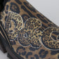 Dolce & Gabbana Chic Leopard Print Cotton Sneakers