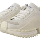 Dolce & Gabbana Chic White Super Queen Leather Sneakers