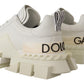 Dolce & Gabbana Chic White Super Queen Leather Sneakers