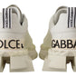 Dolce & Gabbana Chic White Super Queen Leather Sneakers