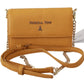 Patrizia Pepe Chic Yellow Leather Shoulder Bag