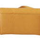 Patrizia Pepe Chic Yellow Leather Shoulder Bag