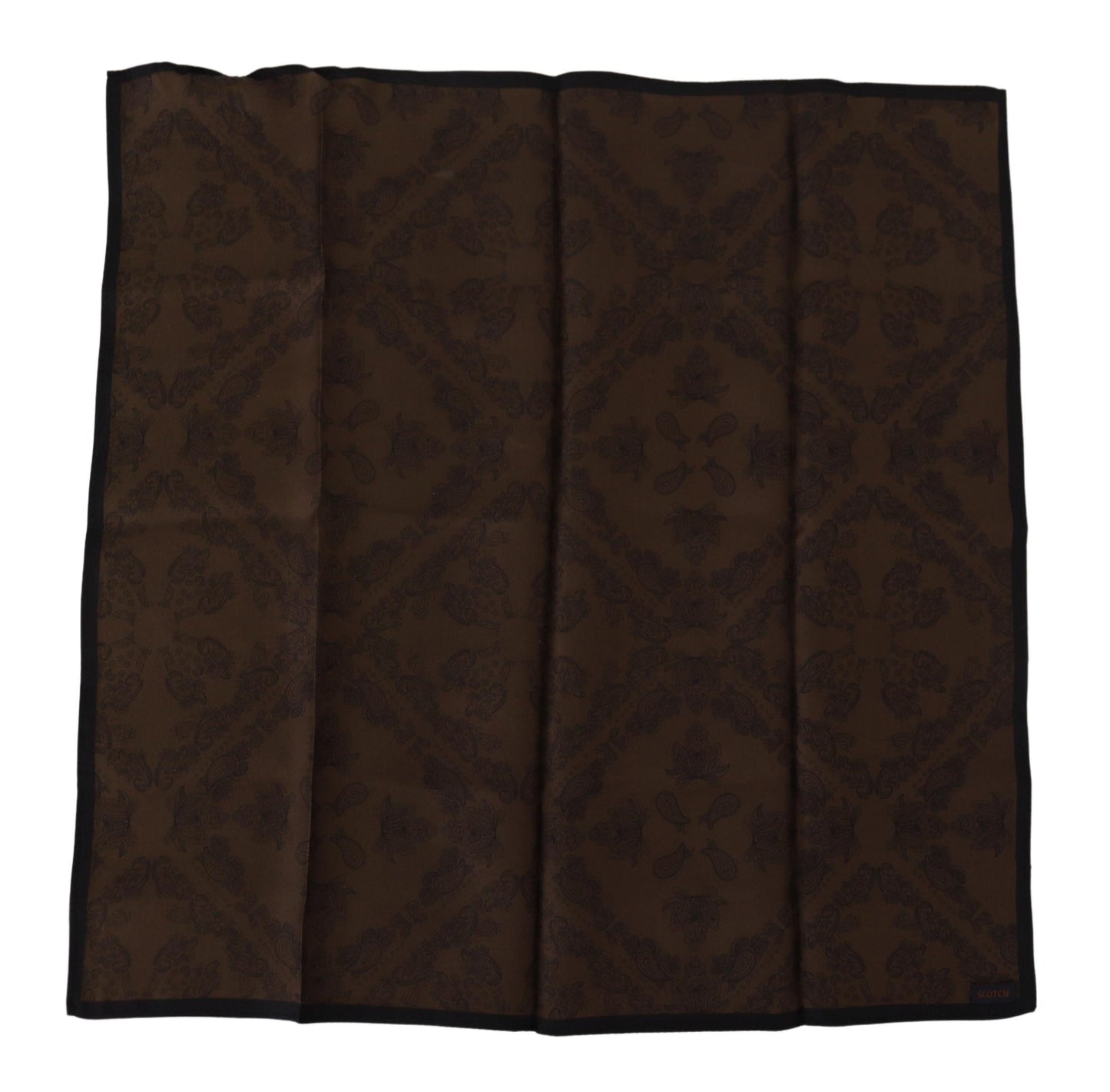 Scotch & Soda Chic Brown Patterned Square Scarf