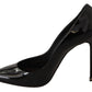 Dolce & Gabbana Elegant Black Patent Leather Heels