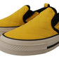 Dolce & Gabbana Chic Yellow Slip-On Sneakers for Women