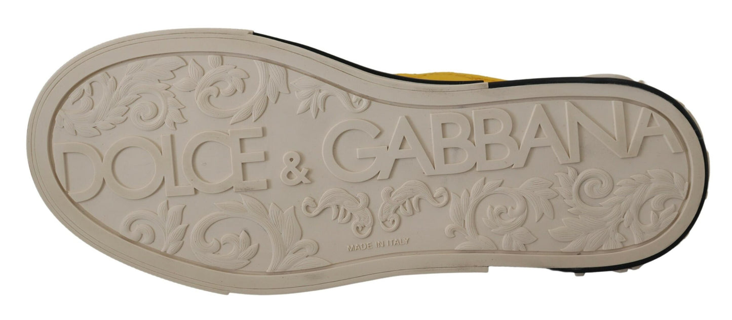 Dolce & Gabbana Chic Yellow Slip-On Sneakers for Women