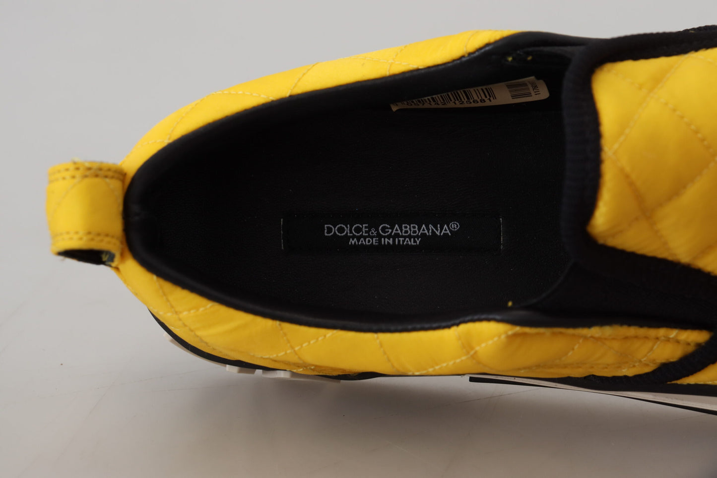 Dolce & Gabbana Chic Yellow Slip-On Sneakers for Women