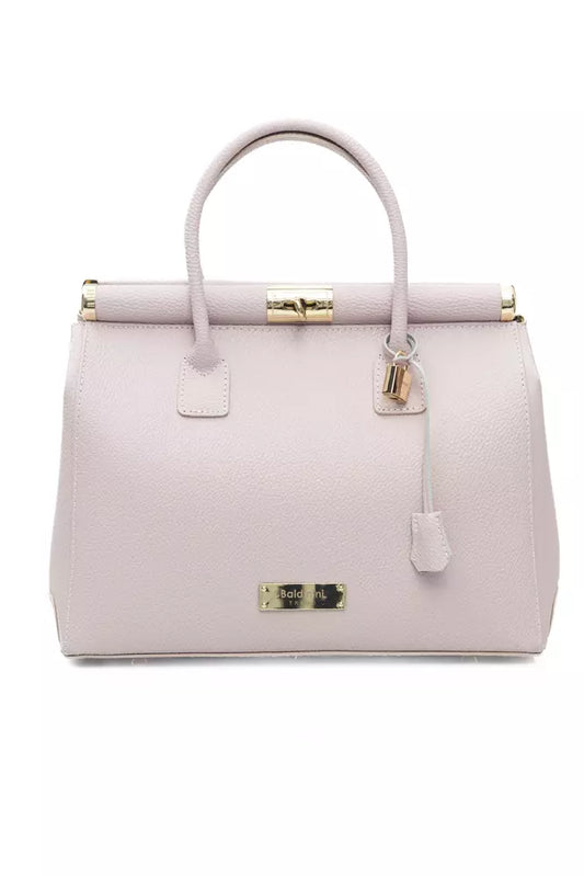 Baldinini Trend Pink Leather Women Handbag