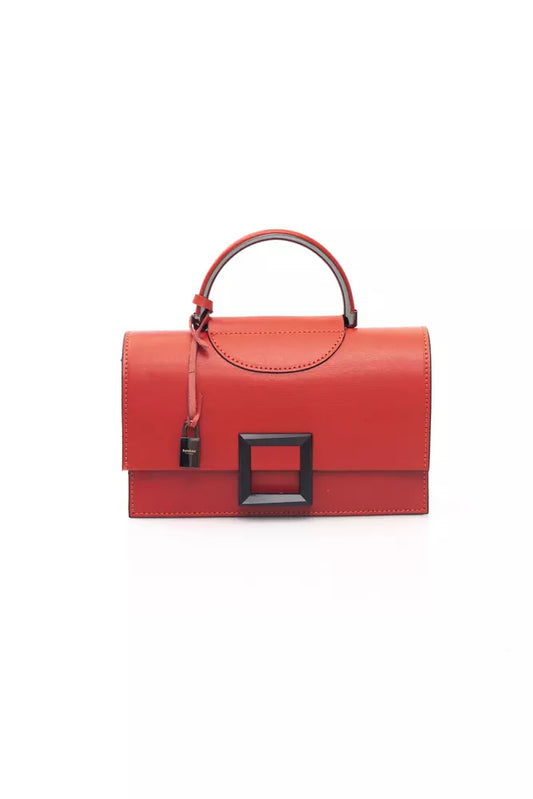 Baldinini Trend Red Leather Women Handbag