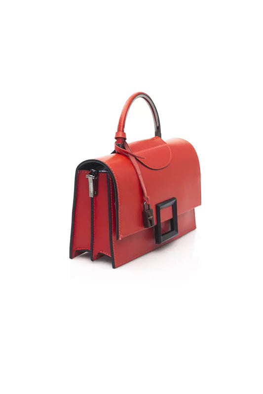 Baldinini Trend Red Leather Women Handbag