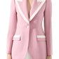 Dolce & Gabbana Elegant Wool Blend Silk-Trim Jacket