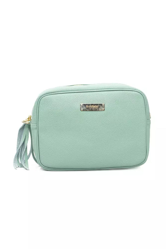 Baldinini Trend Green Leather Women Shoulder Bag