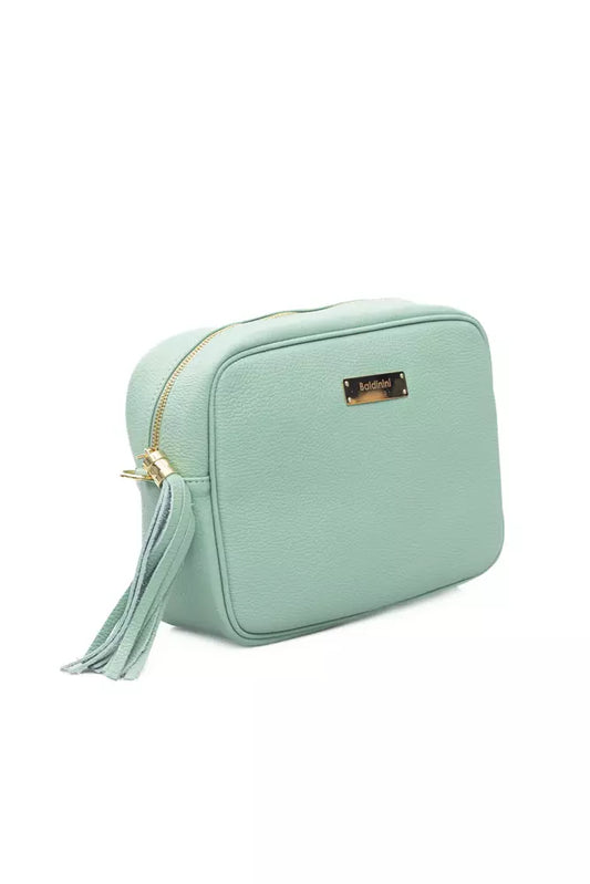 Baldinini Trend Green Leather Women Shoulder Bag