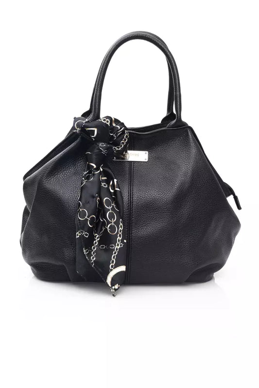 Baldinini Trend Black Leather Women Shoulder Bag