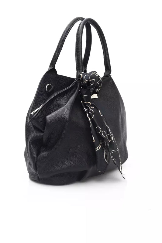 Baldinini Trend Black Leather Women Shoulder Bag