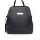 Baldinini Trend Black Leather Women Backpack