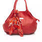 Baldinini Trend Red Leather Women Shoulder Bag