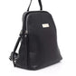 Baldinini Trend Black Leather Women Backpack