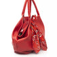 Baldinini Trend Red Leather Women Shoulder Bag