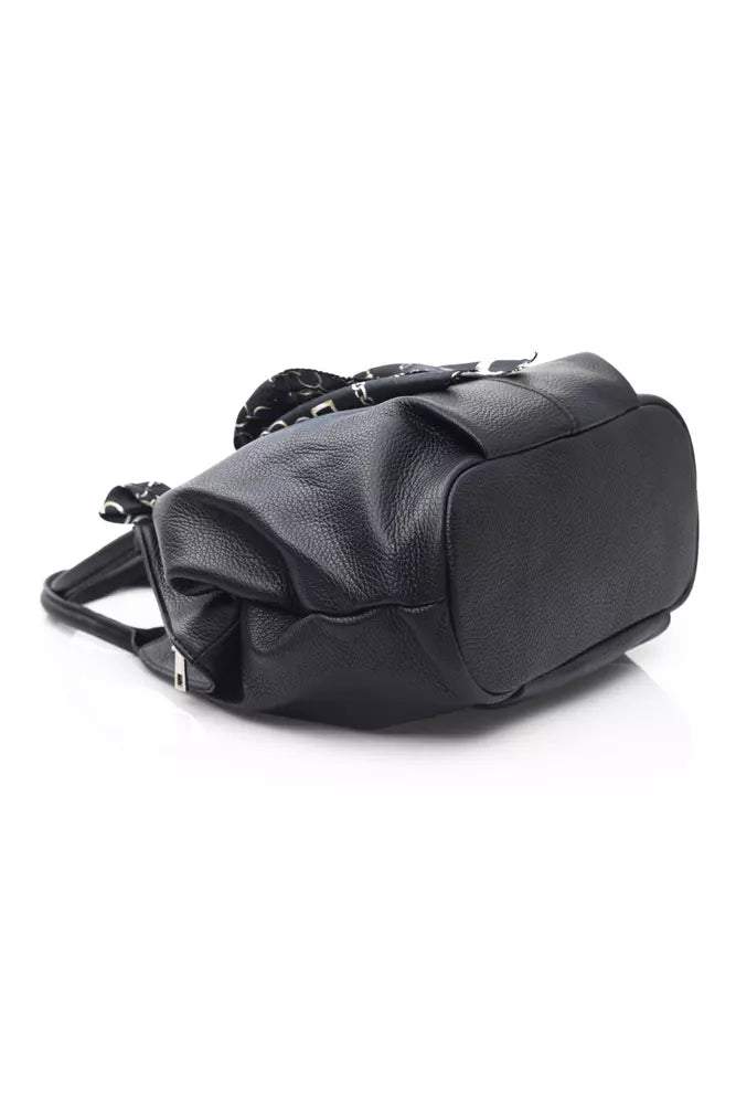 Baldinini Trend Black Leather Women Shoulder Bag