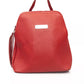 Baldinini Trend Red Cow Leather Women Backpack