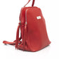 Baldinini Trend Red Cow Leather Women Backpack