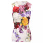 Dolce & Gabbana Sleeveless Floral Silk Blend Blouse