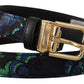 Dolce & Gabbana Elegant Multicolor Leather Belt with Gold Buckle