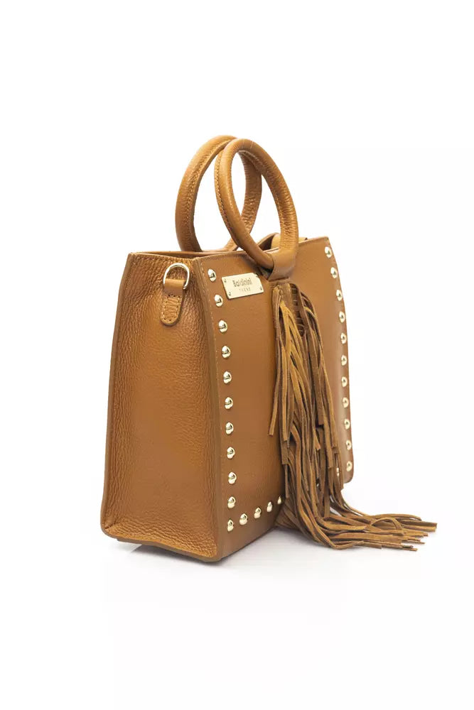 Baldinini Trend Beige Leather Women Handbag