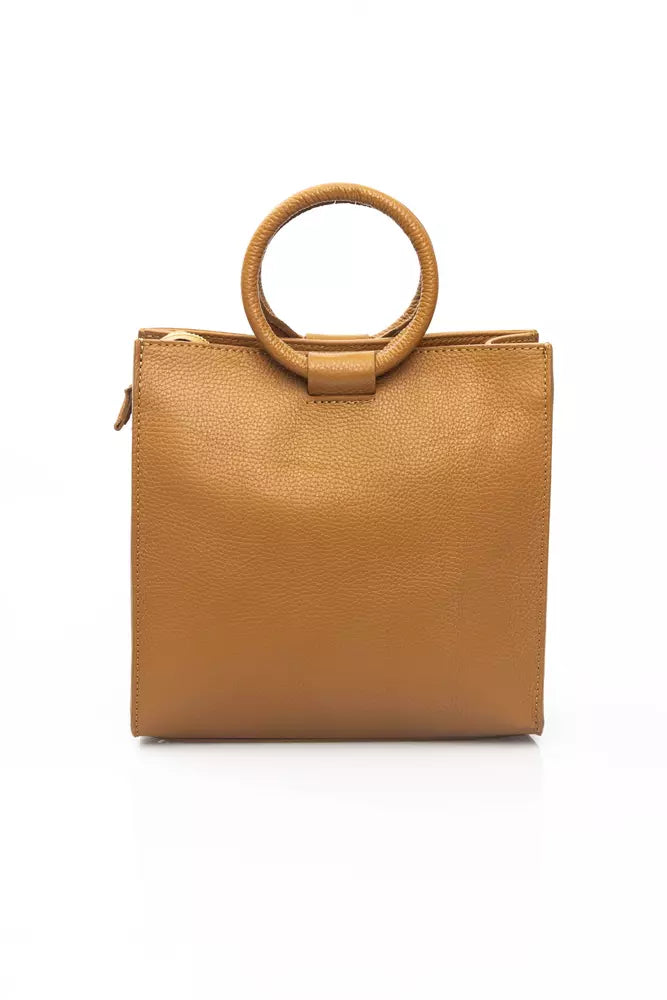 Baldinini Trend Beige Leather Women Handbag