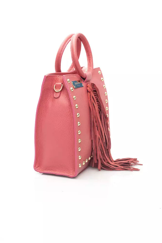 Baldinini Trend Pink Leather Women Handbag