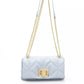 Baldinini Trend Elegant Light Blue Shoulder Bag with Golden Accents