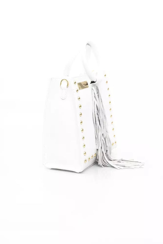 Baldinini Trend White Leather Women Handbag