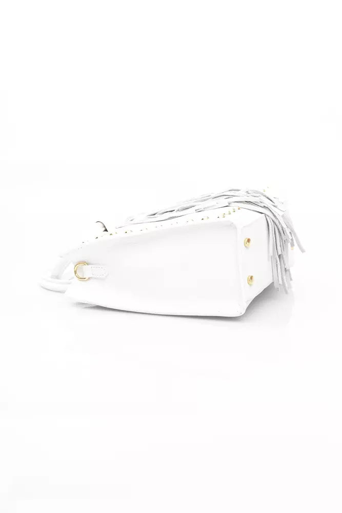 Baldinini Trend White Leather Women Handbag